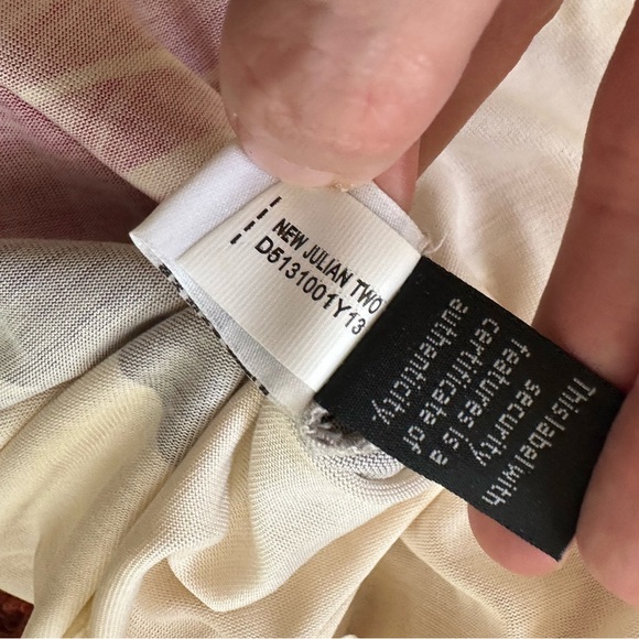 Diane Von Furstenburg silk wrap dress - new Julian two tan and pink - Picture 6 of 8